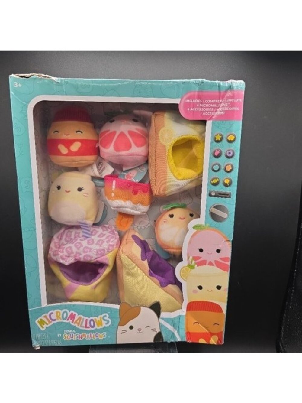 Micromallows Squishmallows Snack Time Set Medina Celia + Accessories